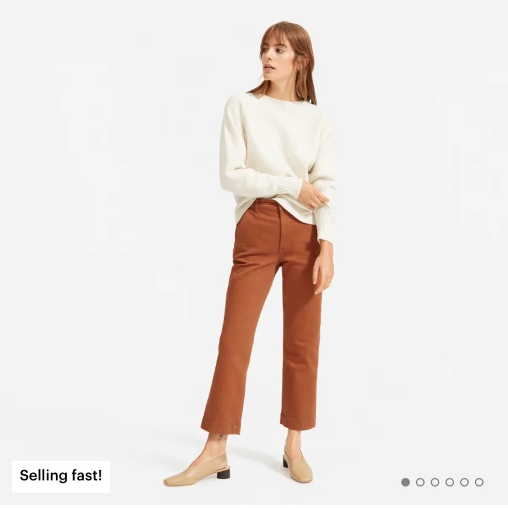 Everlane straight leg crop pants